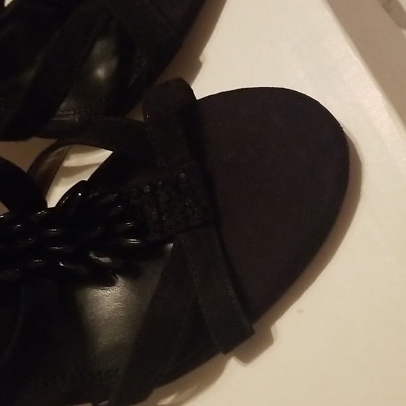 Banana Republic Natalia Black Beaded Heels - Picture 4 of 11